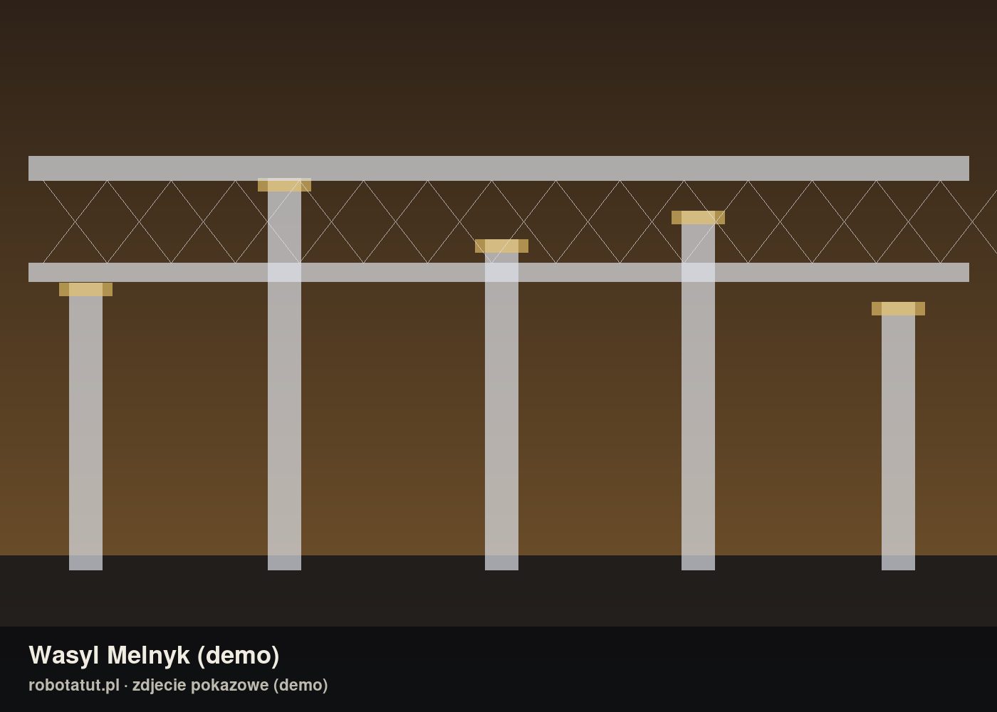 Szalunek slupa, system Peri (demo)